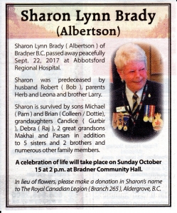 Sharon Lynn Brady Obituary 021