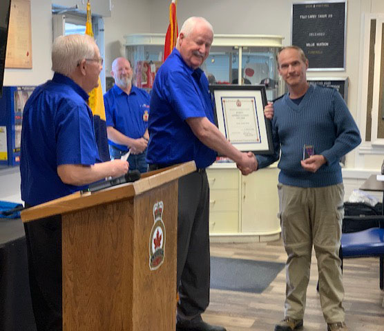 Dean Lundstrom – Certificate of Appreciation and Service Medal